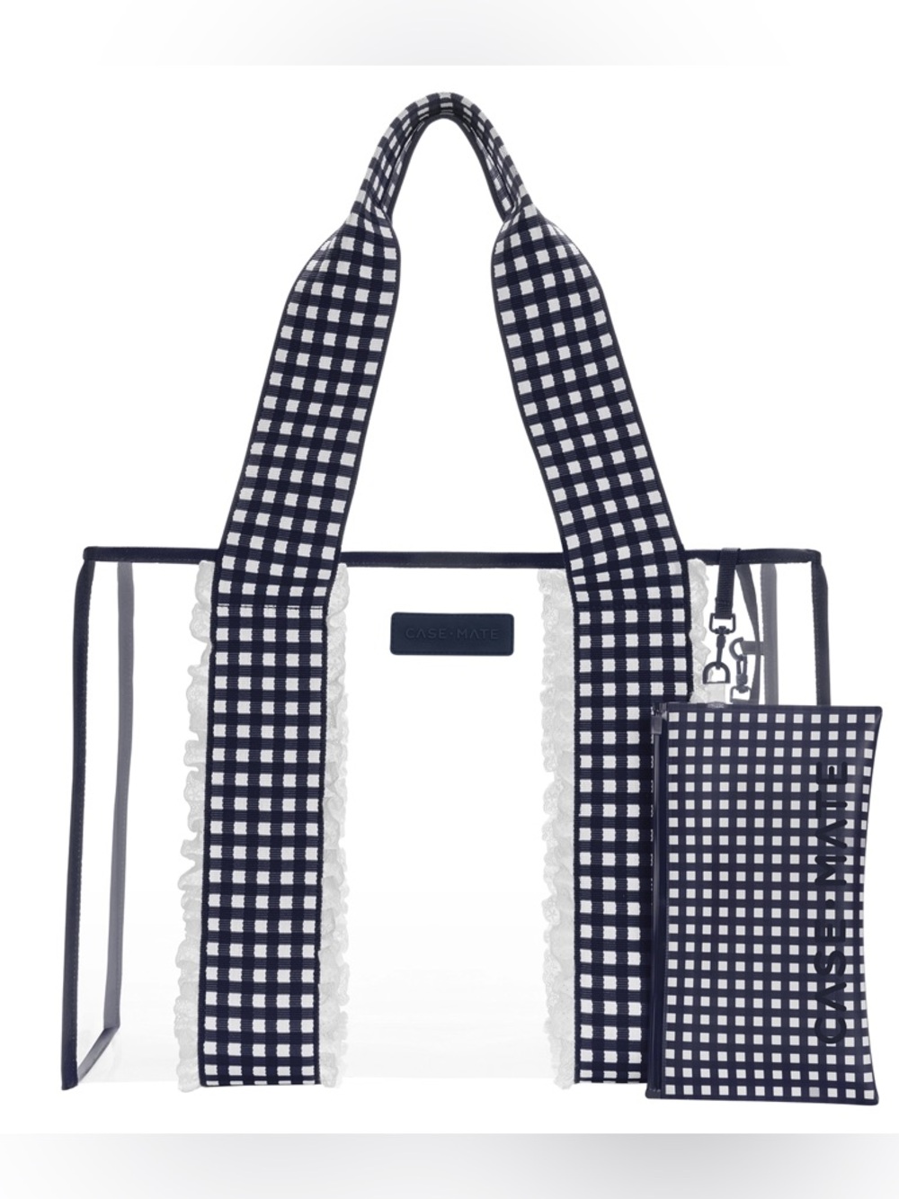 Case-Mate Navy Gingham Jelly Tote Bag